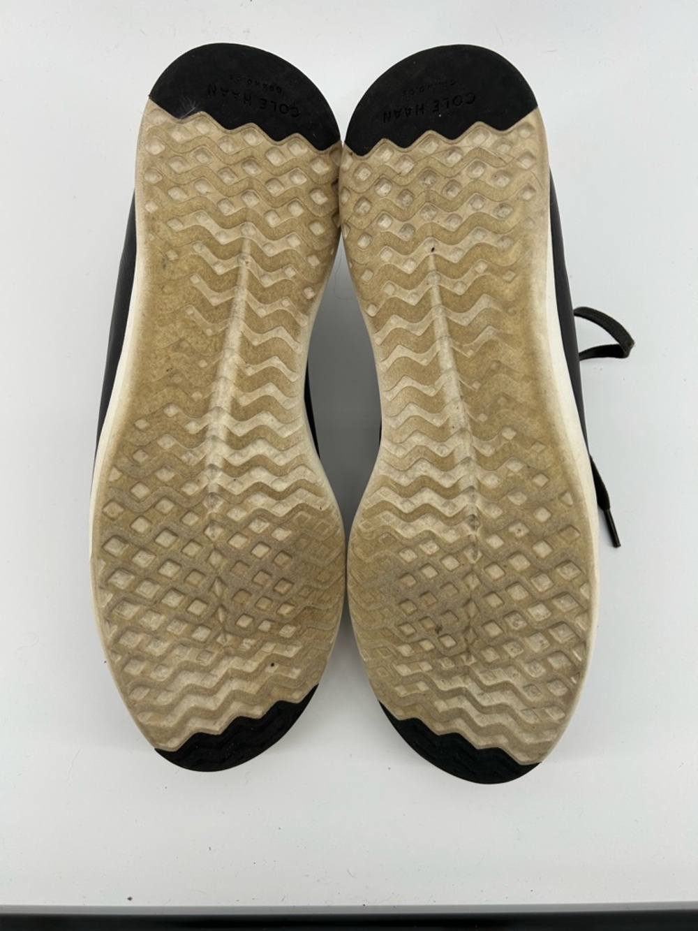 Cole Haan Gray Leather Low-Top Sneakers with White Sole - Picture 7 of 7